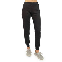 Load image into Gallery viewer, Women's Organic Cotton Lightweight Jogger Pants - Black - USA Made - Asheville Apparel