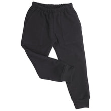 Load image into Gallery viewer, Kid&#39;s Organic Cotton Jogger Pants - Black - USA Made - Asheville Apparel
