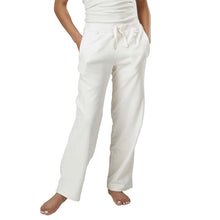 Load image into Gallery viewer, Unisex Organic Cotton Drawstring Lounge Pants with front pockets in Natural Undyed
